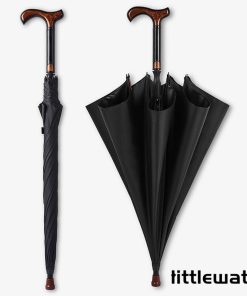 ステッキ 杖 傘 仕込み杖 杖傘 長傘 歩行補助杖 高齢者 晴雨兼用 日傘 UVカット 軽量 大判 無地 黒 ブラック プレゼント 敬老の日 母の日 ギフト