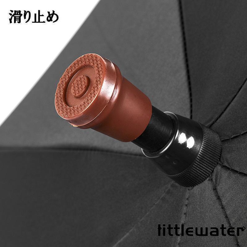 ステッキ 杖 傘 仕込み杖 杖傘 長傘 歩行補助杖 高齢者 晴雨兼用 日傘 UVカット 軽量 大判 無地 黒 ブラック プレゼント 敬老の日 母の日 ギフト - 画像 (8)