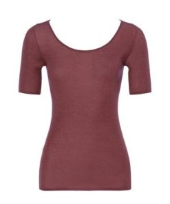 Triumph トリンプ 薄くて軽いインナー 5170 3分袖トップ M-L （ラセット）