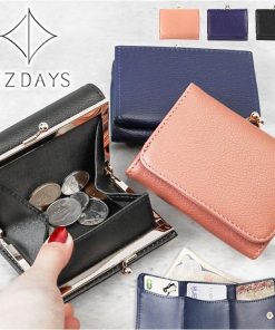LIZDAYS リズデイズ 財布 lz-85301 通販 三つ折り財布 がま口 レディース 折財布 ミニ財布 サイフ さいふ PUレザー フェイクレザー 小さい財布