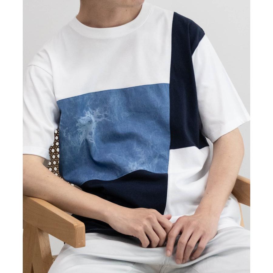 Tシャツ メンズ 半袖 ドライ 冷感 異素材切替 クルーネック トップス - 画像 (9)