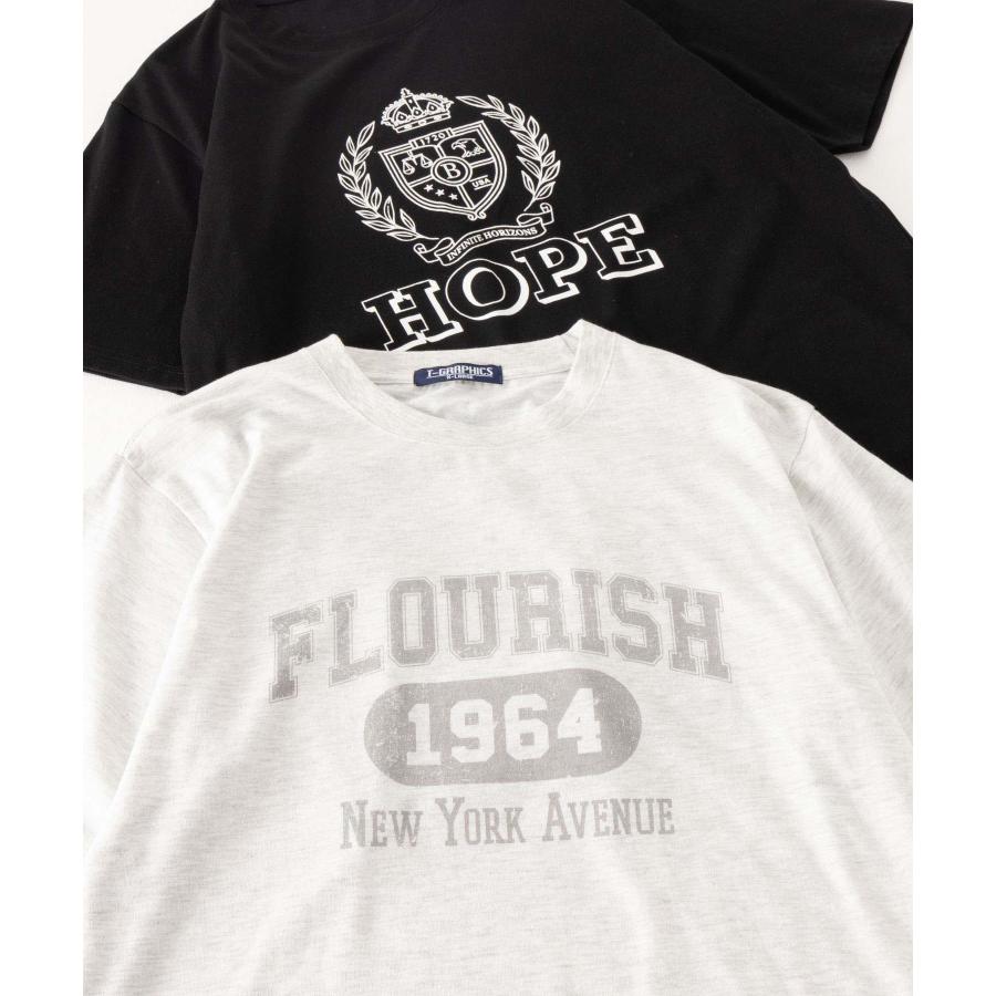 Tシャツ メンズ 半袖 綿混 プリント クルーネック カットソー トップス