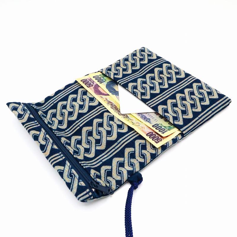 財布 和財布 男財布 着物用 父の日 / 道中財布 ねこ 和柄財布 和小物 和雑貨 和服用 紳士用 和装小物 時代劇 - 画像 (8)