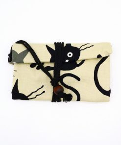 財布 和財布 男財布 着物用 父の日 / 道中財布 ねこ 和柄財布 和小物 和雑貨 和服用 紳士用 和装小物 時代劇