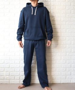 DIESEL 【並行輸入品】ディーゼル メンズ ルームウエア 上下 セットアップ コットン パーカー & パンツ ネイビー  A11577 0THAU 89D