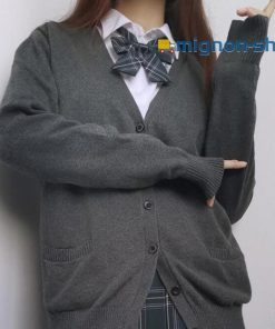 スクール カーディガン ベージュ グレー 男子 女子 制服 ニットカーディガン キッズ vネック スクールカーディガン セーター 学生 高