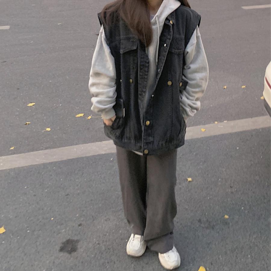 miniministore デニムベスト ジレ 重ね着デニムチョッキ - 画像 (9)