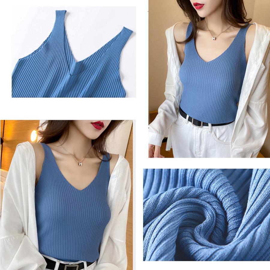 miniministore タンクトップ Vネック サマーニット【ゆうパケット】 - 画像 (2)