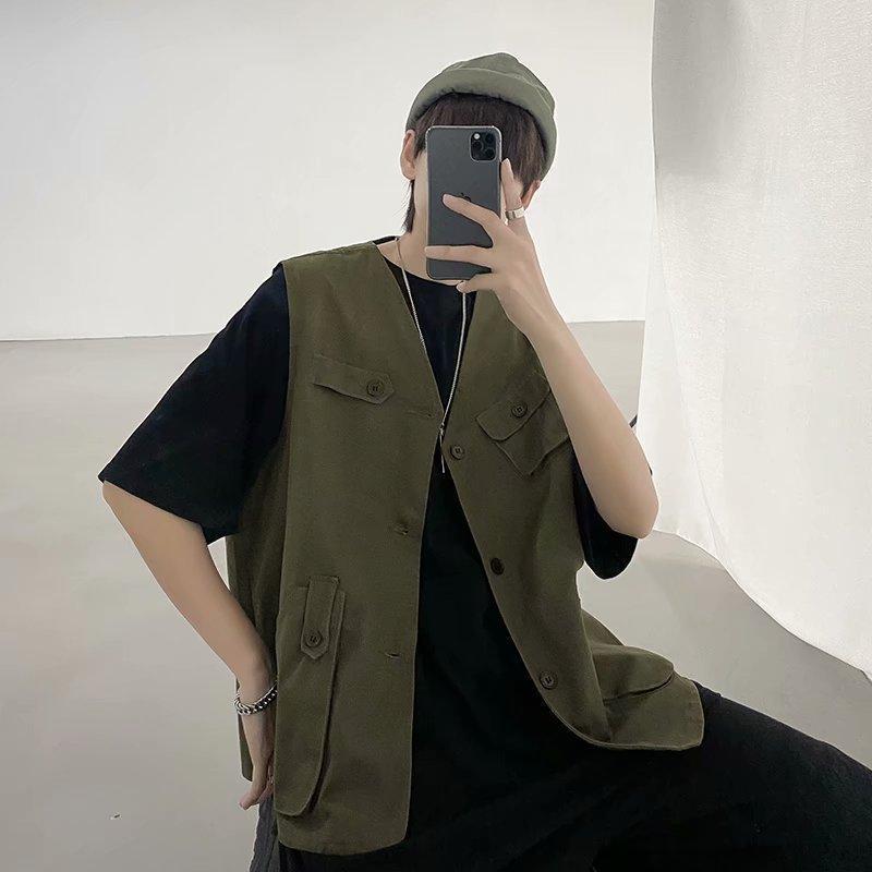 【特価】ゆるい 無地メンズ春夏カッコイイ 軽量 ジャケット スリム 通勤通学 20代30代 カジュアル - 画像 (9)