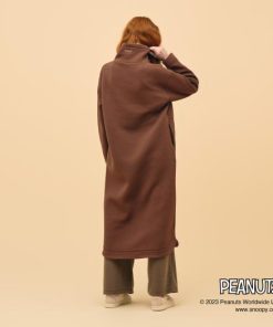 MIZUNO ミズノ公式 PEANUTS 発熱素材 ブレスサーモリップルキルト ハイネックワンピース レディース シナモンブラウン クリアランス