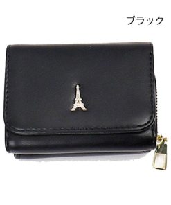 三つ折り財布 ミニ財布 折り畳み財布 コンパクト エッフェル搭 lz-626r LIZDAYS リズデイズ