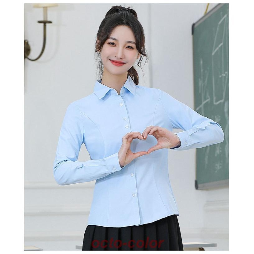 セットアップ ワンピーススーツPoint10倍! 結婚式 ワンピースセット セット ワンピーススーツ 袖あり ブラウス ワンピース ネイビー - 画像 (8)