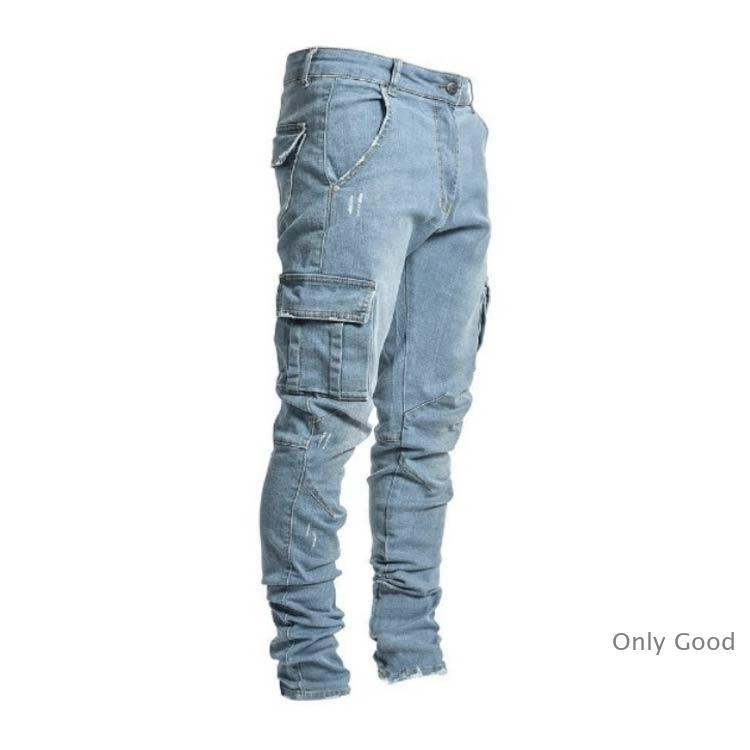 デニムパンツ メンズ ジーパン ストレッチ スキニーデニム S-5XL ジーンズ カーゴパンツ 大きいサイズ 作業着 作業ズボン 長ズボン - 画像 (2)