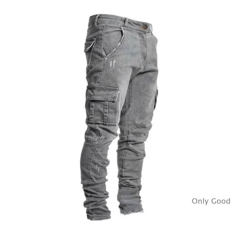 デニムパンツ メンズ ジーパン ストレッチ スキニーデニム S-5XL ジーンズ カーゴパンツ 大きいサイズ 作業着 作業ズボン 長ズボン - 画像 (3)