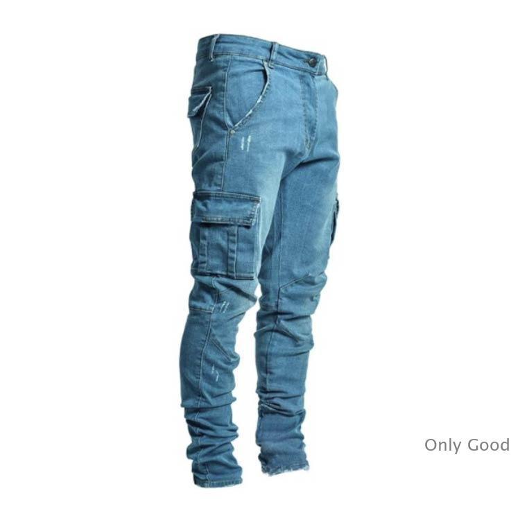デニムパンツ メンズ ジーパン ストレッチ スキニーデニム S-5XL ジーンズ カーゴパンツ 大きいサイズ 作業着 作業ズボン 長ズボン - 画像 (4)