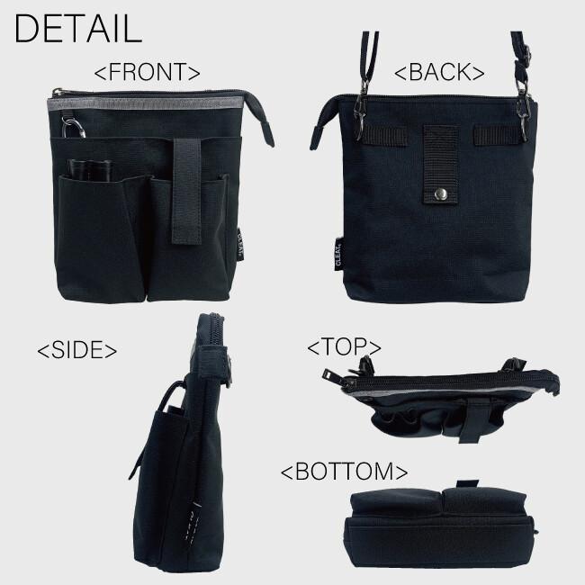 ナースポーチ 介護業務 エプロンバッグ バッグ ウエストポーチ ポーチ 小型 鞄 介護 メンズ レディース 多機能 3WAY 送料無料 ナースバッグ 介護バック - 画像 (8)