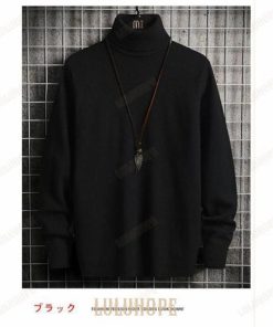 ニット メンズ 長袖 タートルネック セーター 無地 ハイネック ニットセーター 秋 冬 カラー シンプル きれいめ 着こなし