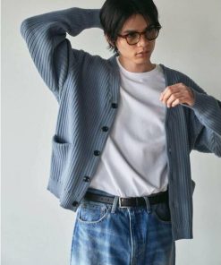 URBAN RESEARCH / アーバンリサーチ new basic COTTON CASHMERE WIDE RIB CARDIGAN