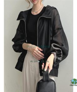 uvパーカー UVカット シアーブラウス パーカー レディース 長袖 春夏 吸水速乾 紫外線対策 UVカットパーカー 羽織り 涼しい 軽い 薄手 ライトアウター 夏コート