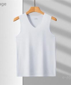 タンク メンズ インナー 『3枚以上』 ノースリーブ 冷感素材 Vネック クルーネック 吸汗速乾 ひんやり 無地 シャツ 肌着 下着 シームレス