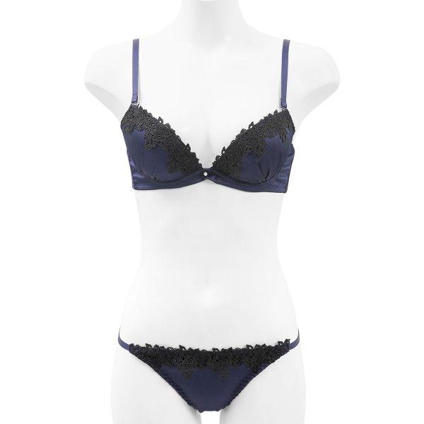 SHIROHATO ラブジェリー ロージーマットサテン ブラセット ABCD 谷間ブラ 脇寄せ Wパッド 盛り胸 Love gerie - 画像 (3)