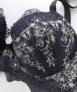 SHIROHATO サンエイ 脇高 アンティークレーシィフラワー ブラセット GHI 大きいサイズ グラマー 脇肉 はみ肉すっきり 脇寄せ ブラジャー ショーツ 美胸 谷間 丸胸 SANEI