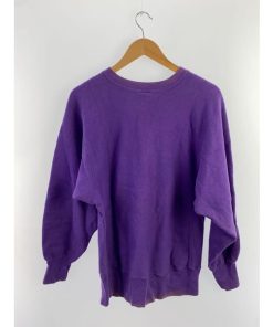 Champion◆90s/REVERSE WEAVE/スウェット/L/コットン/パープル/刺繍タグ