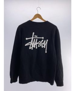STUSSY◆スウェット/M/コットン/BLK/プリント