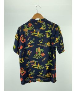 BEAMS◆半袖シャツ/S/レーヨン/IDG/総柄/11-01-0640-086/アロハシャツ/開襟//