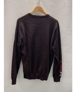 POLO GOLF◆ニット・セーター(薄手)/S/ナイロン/BRW