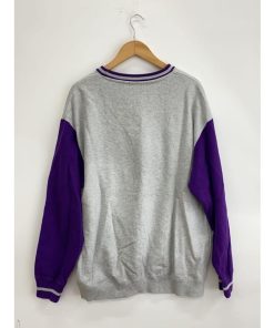 X-LARGE◆RETRO CREW NECK/切替デザイン/スウェット/L/コットン/GRY/101223012011
