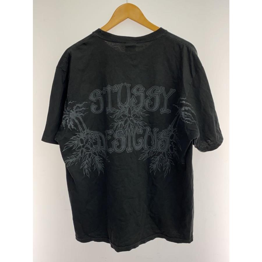 STUSSY◆Tシャツ/L/コットン/GRY/WES PALMS TWW PIGMENT DYED