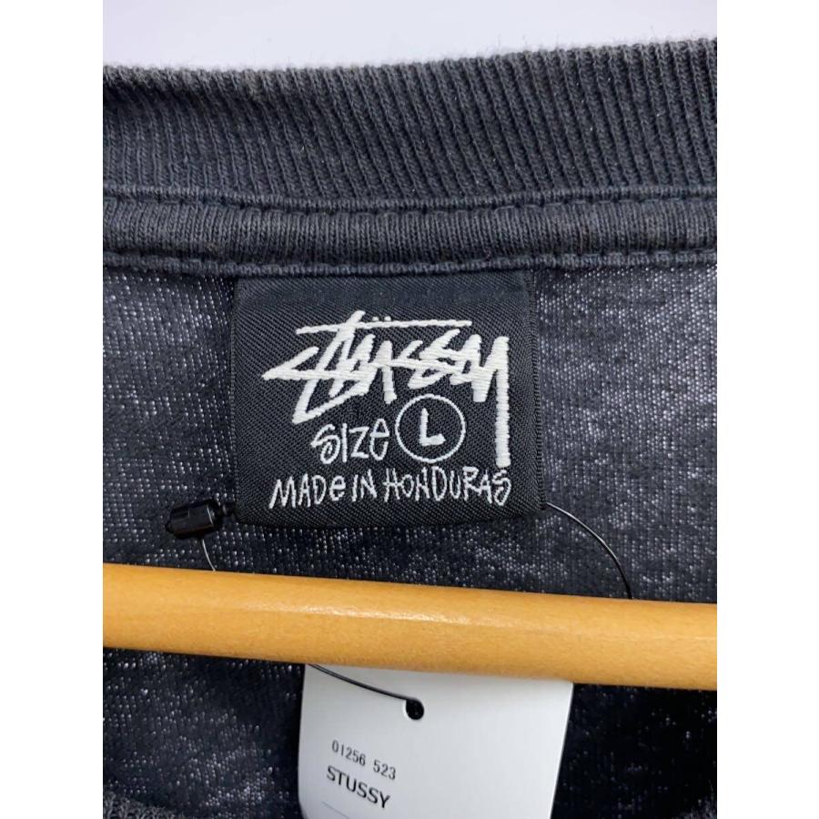 STUSSY◆Tシャツ/L/コットン/GRY/WES PALMS TWW PIGMENT DYED - 画像 (2)