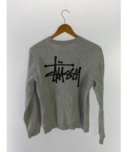 STUSSY◆スウェット/XS/コットン/GRY/無地