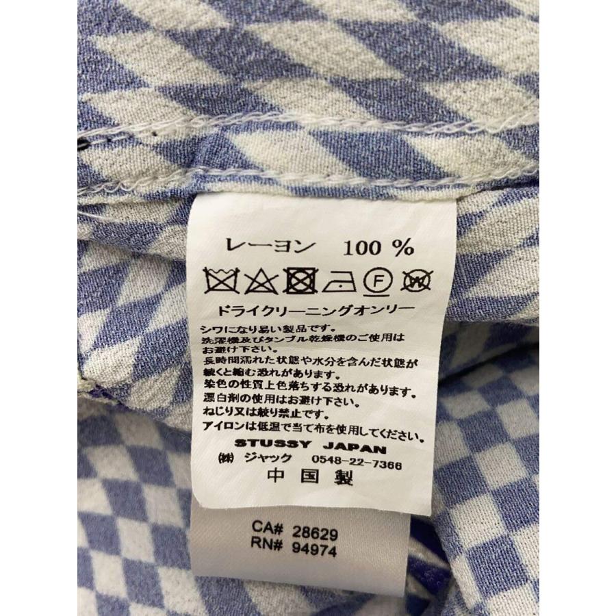 STUSSY◆半袖シャツ/M/レーヨン/PUP/総柄/1110165// - 画像 (3)