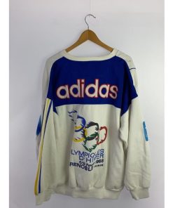 adidas◆スウェット/--/コットン/ホワイト