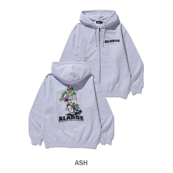 XLARGE エクストララージ RIDING ZIP HOODED SWEATSHIRT 101253012010 ライディング ジップ フーデッド スウェットシャツ メンズ 羽織 正規取扱店