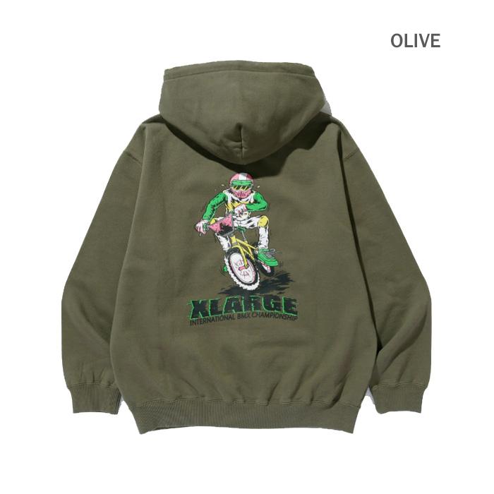 XLARGE エクストララージ RIDING ZIP HOODED SWEATSHIRT 101253012010 ライディング ジップ フーデッド スウェットシャツ メンズ 羽織 正規取扱店 - 画像 (7)