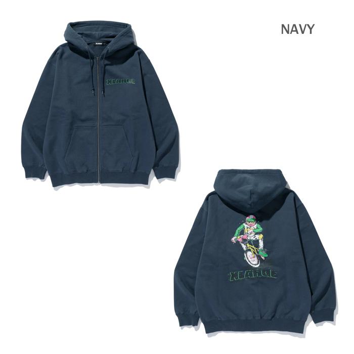 XLARGE エクストララージ RIDING ZIP HOODED SWEATSHIRT 101253012010 ライディング ジップ フーデッド スウェットシャツ メンズ 羽織 正規取扱店 - 画像 (8)