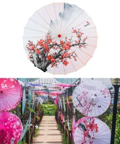 中国の油紙傘 32 インチシルク傘コスプレパーティー結婚式スタイル H