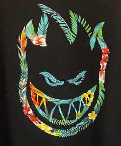 SPITFIRE WHEELS タンクトップ スピットファイア FLORAL BIGHEAD TANKTOP Black カットソー メンズ レディース