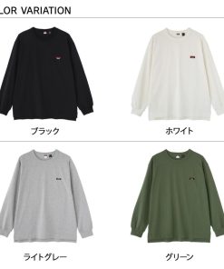 NANGA ナンガ Tシャツ 長袖 ロンT カットソー エコハイブリッド ボックスロゴ エンブロイダリー メンズ レディース