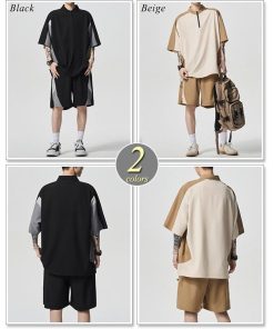 sweet bell セットアップ メンズ 春 夏 半袖 五分袖 カットソー パンツ 上下 セット ブランド 部屋着 大きいサイズも充実【Men’s セットアップ特集】から↓