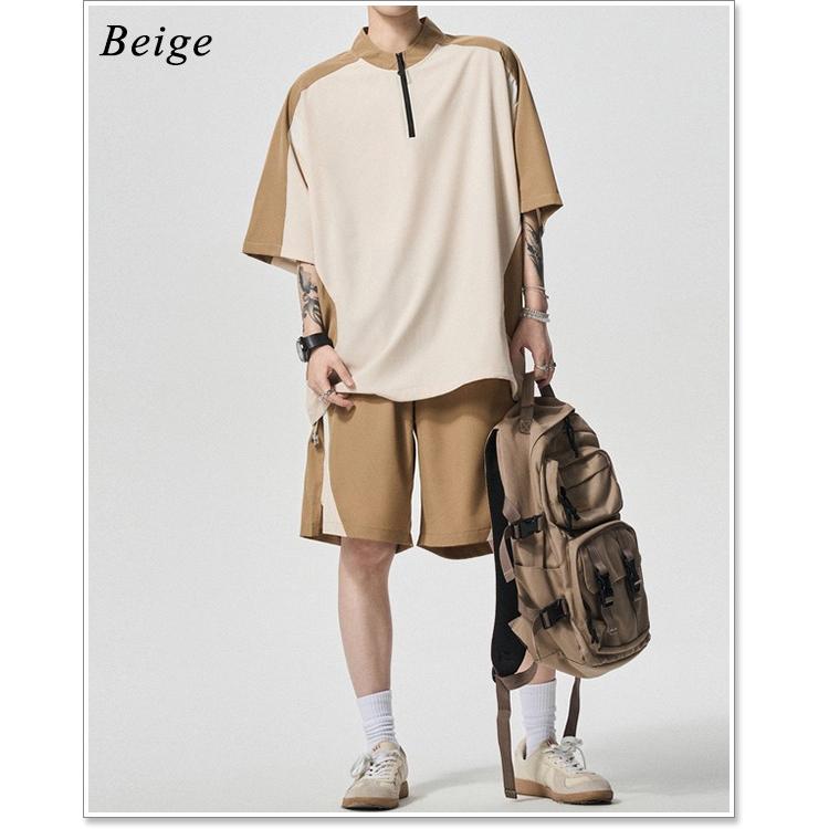 sweet bell セットアップ メンズ 春 夏 半袖 五分袖 カットソー パンツ 上下 セット ブランド 部屋着 大きいサイズも充実【Men’s セットアップ特集】から↓ - 画像 (2)