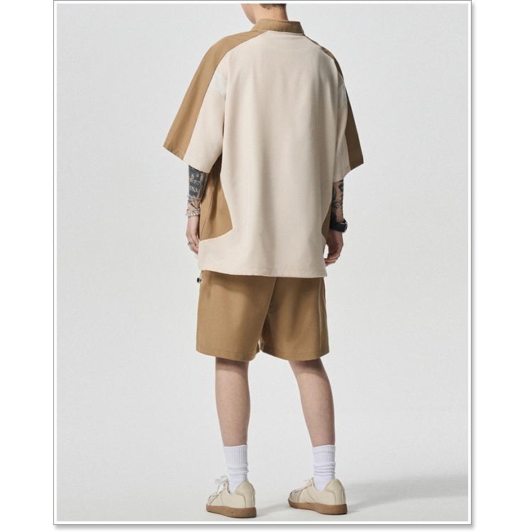 sweet bell セットアップ メンズ 春 夏 半袖 五分袖 カットソー パンツ 上下 セット ブランド 部屋着 大きいサイズも充実【Men’s セットアップ特集】から↓ - 画像 (3)