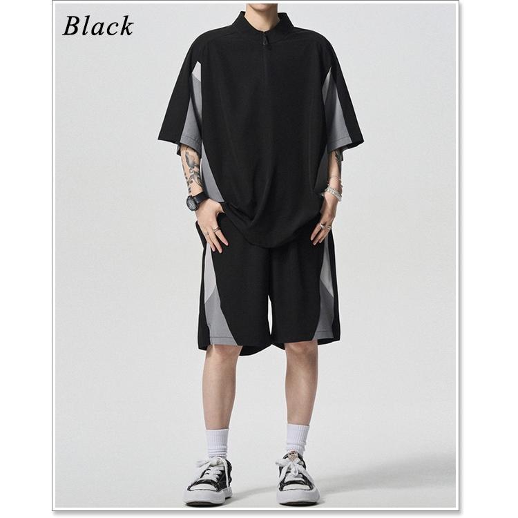 sweet bell セットアップ メンズ 春 夏 半袖 五分袖 カットソー パンツ 上下 セット ブランド 部屋着 大きいサイズも充実【Men’s セットアップ特集】から↓ - 画像 (7)