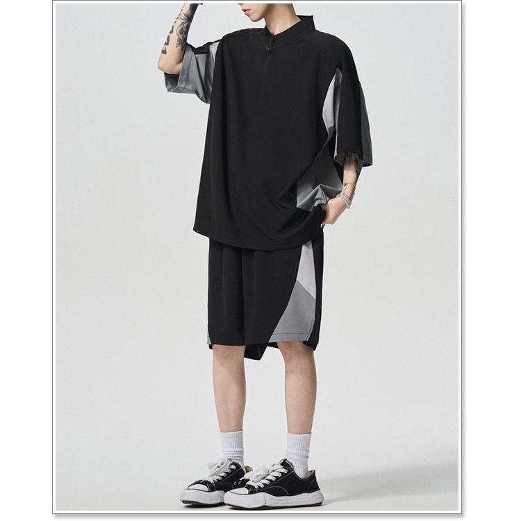 sweet bell セットアップ メンズ 春 夏 半袖 五分袖 カットソー パンツ 上下 セット ブランド 部屋着 大きいサイズも充実【Men’s セットアップ特集】から↓ - 画像 (9)