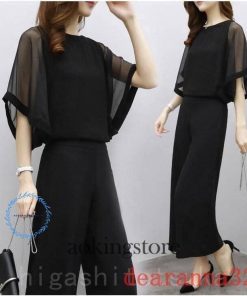 夏新品レディースパンツスーツセットアップパンツドレスオシャレオフィス着痩せ通勤優美な