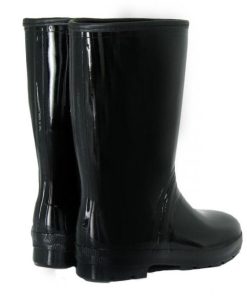 ミツウマ エース軽半タフ メンズ 作業用 長靴 25.5cm 特殊ゴム 屈曲 防水 梅雨 黒 ハーフ丈 雨靴