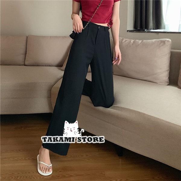 パンツ スーツ スーツパンツ ワイドパンツ ストレートパンツ スラックスパンツ レディース 着痩せ プルオーバー ロング スラックス 通勤 オフィス - 画像 (2)